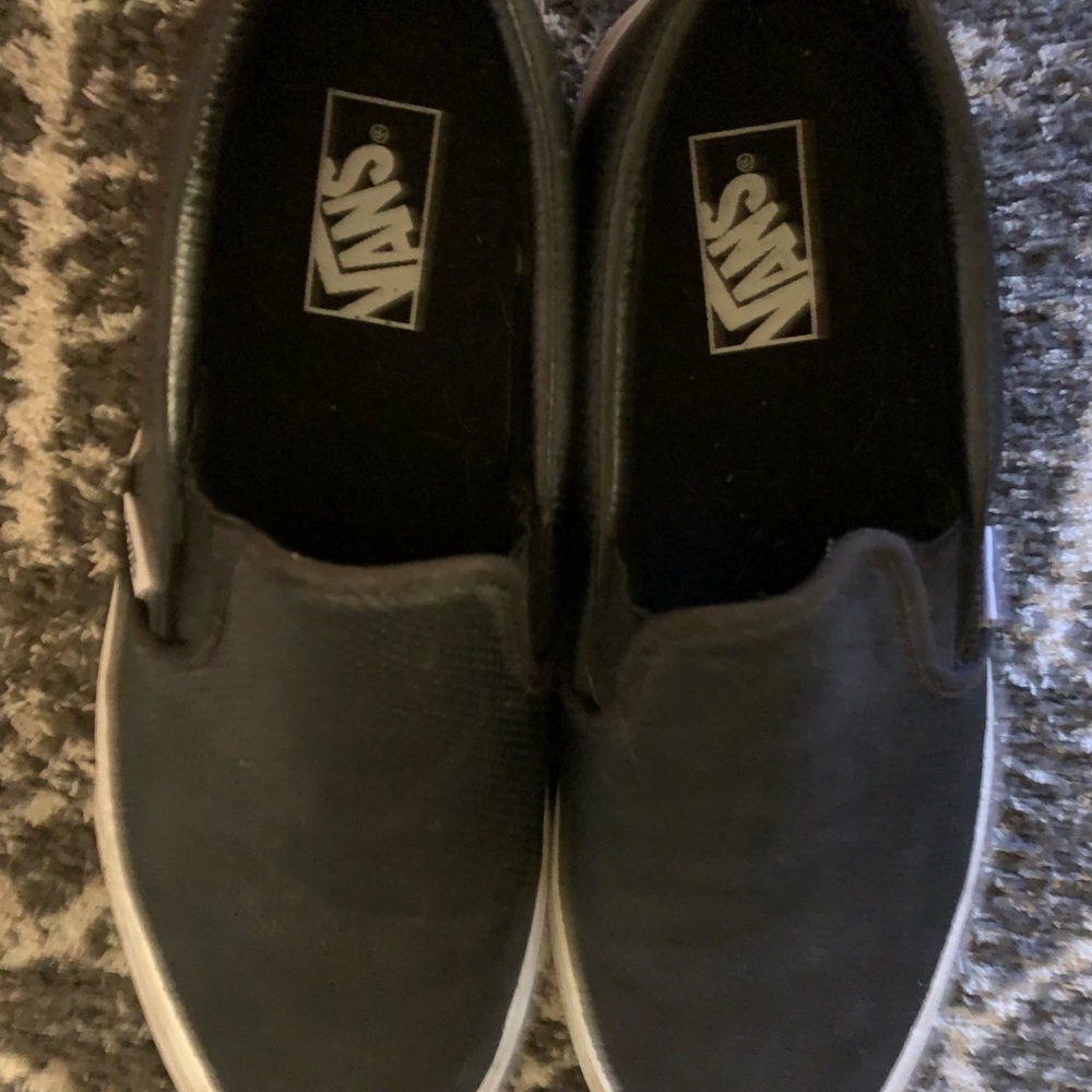 Black Slip On Vans